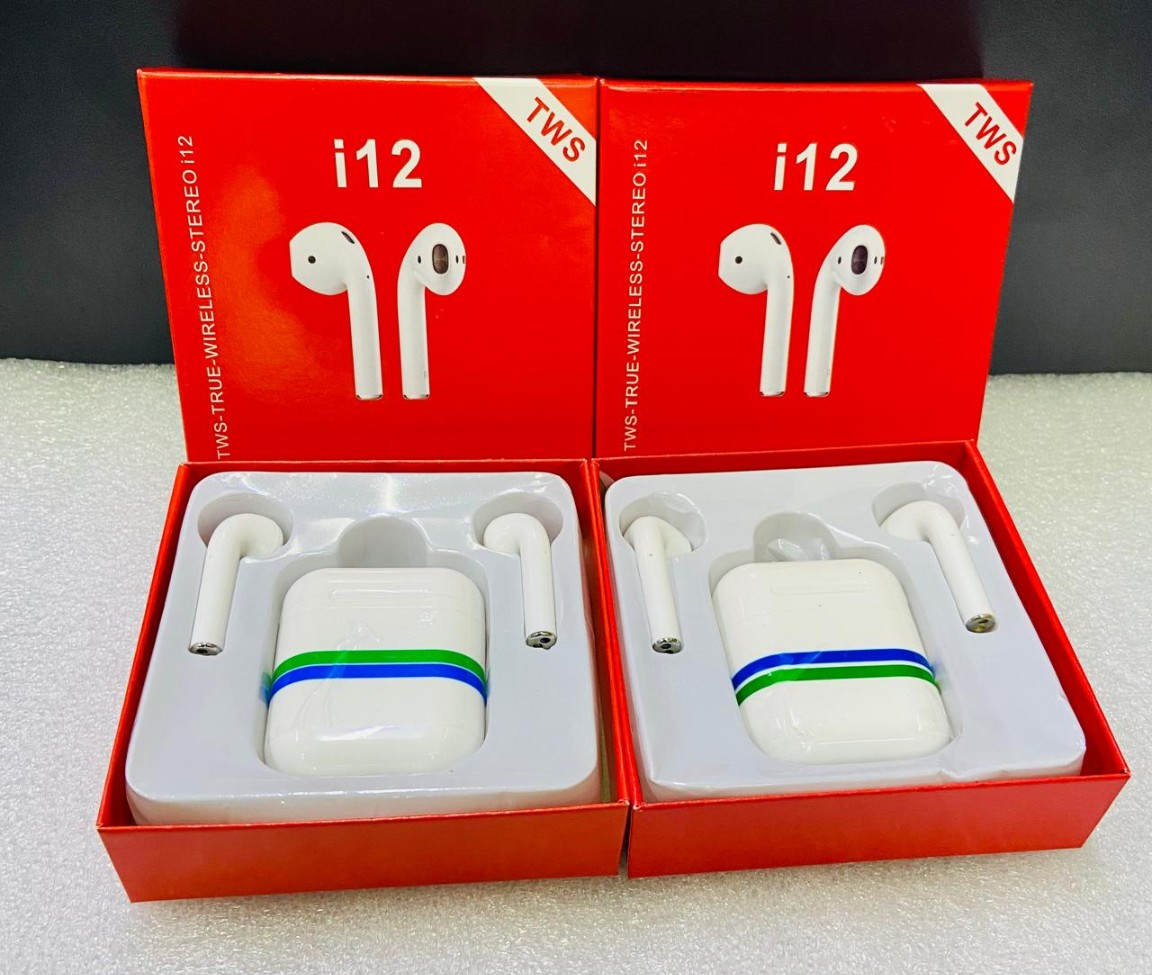 i12 bluetooth buds (Single Charge last Upto 4 Hrs.)