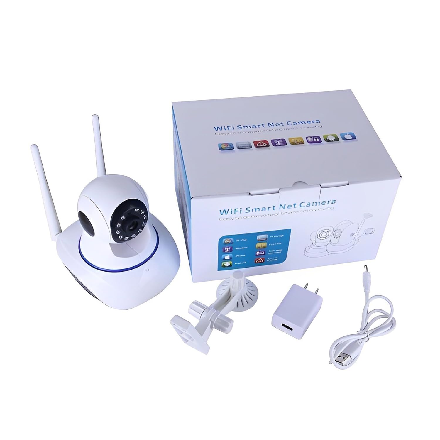 WiFi Smart Net Camera V380 64 GB (Online or Card Recording with Voice)