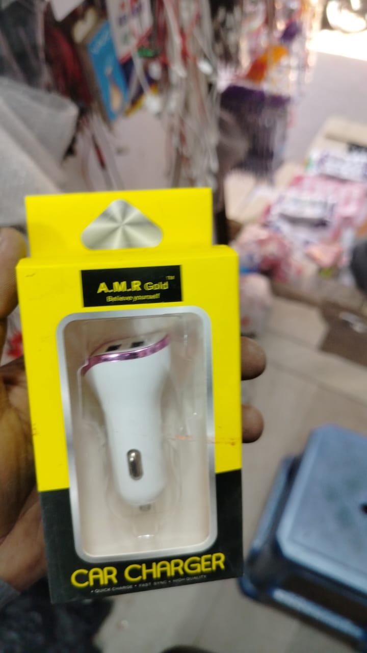 3.1 Amp two port Car Charger (Box Packing, 6 Months Warranty)
