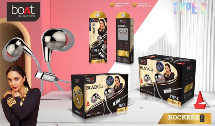 Boat Rockerz  550 Earphone Good Sound with Mic (Box Packing)