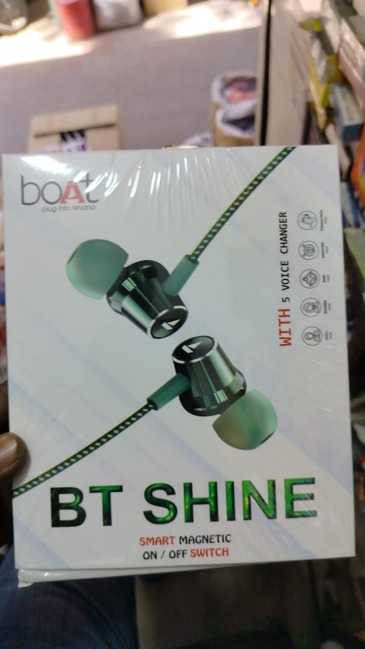 BOAT BT SHINE SMART MAGNETIC ON/OFF SWITCH  Good Sound with Mic (Box Packing)